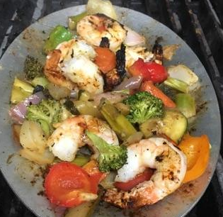 Snug Harbor Fish Company - Grilled Shrimp with Fresh Vegetables