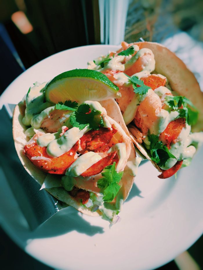 Cilantro Lime Lobster tacos